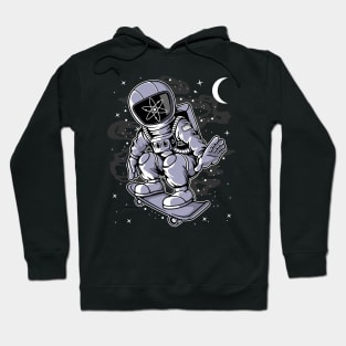 Astronaut Skate Cosmos ATOM Coin To The Moon Crypto Token Cryptocurrency Blockchain Wallet Birthday Gift For Men Women Kids Hoodie